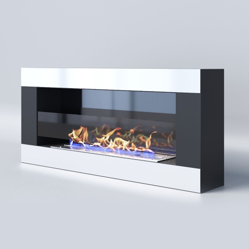 Биокамин "Русский огонь" Модерн 900N настенный с декоративным стеклом (стемалитом)