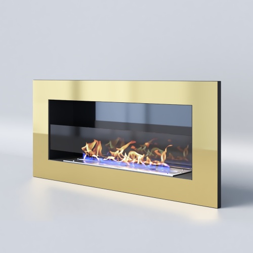 Биокамин "Русский огонь" Барокко 900V встраиваемый с защитным и декоративным стеклом