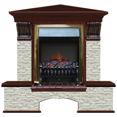 Бостон К Грот однотонный угловой (красное дерево)+Fobos Brass Бостон К Грот однотонный угловой (красное дерево)+Fobos Brass