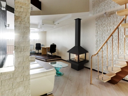 Островной биокамин Lux Fire Куб 850 по цене 391 133 руб.