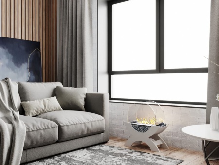 Биокамин "Русский огонь" Император белый по цене 21 800 руб.